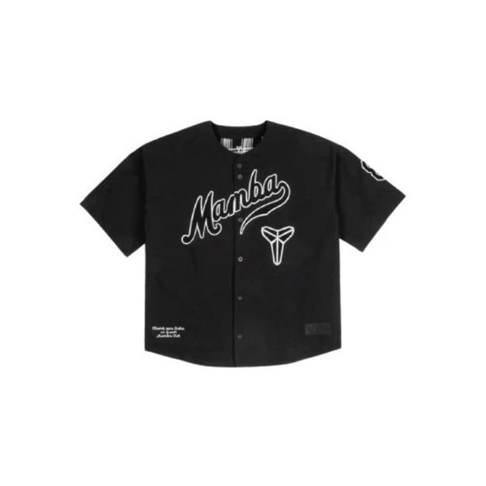 Nike Kobe Details Mamba Baseball Jersey Black IB0007 010 Men's Size XL New